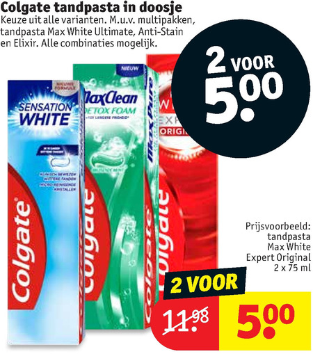 Colgate   tandpasta folder aanbieding bij  Kruidvat - details