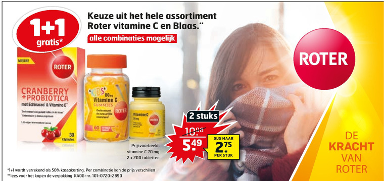 Roter   voedingssupplement folder aanbieding bij  Trekpleister - details