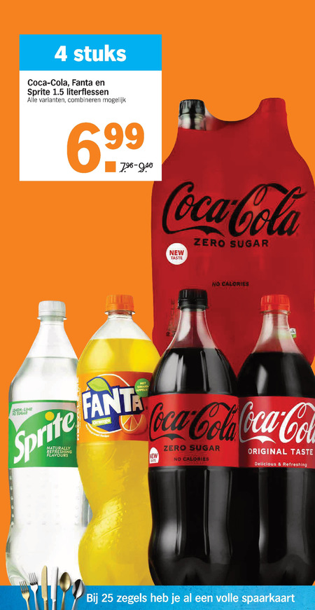 Coca-Cola   cola, frisdrank folder aanbieding bij  Albert Heijn - details