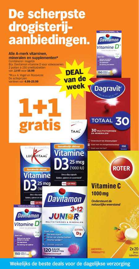 Alle merken   voedingssupplement, vitamine folder aanbieding bij  Albert Heijn - details