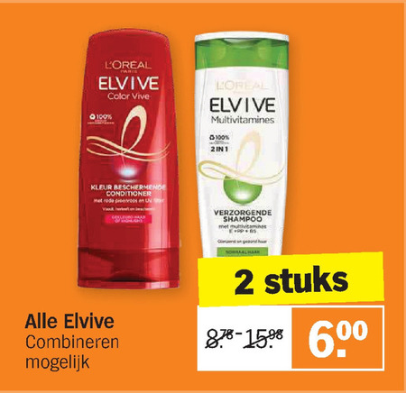 Elvive   conditioner, shampoo folder aanbieding bij  Albert Heijn - details