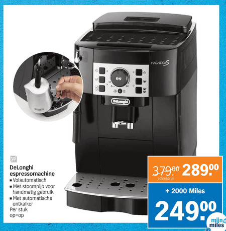 DeLonghi   espressoapparaat folder aanbieding bij  Albert Heijn - details