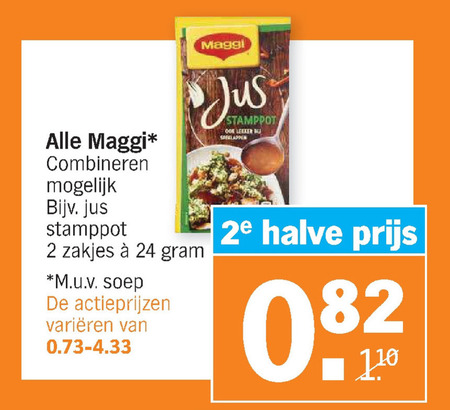 Maggi   maaltijdmix, soep folder aanbieding bij  Albert Heijn - details