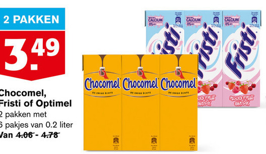 Chocomel   chocolademelk, drinkyoghurt folder aanbieding bij  Hoogvliet - details