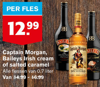 Captain Morgan   rum, likeur folder aanbieding bij  Hoogvliet - details