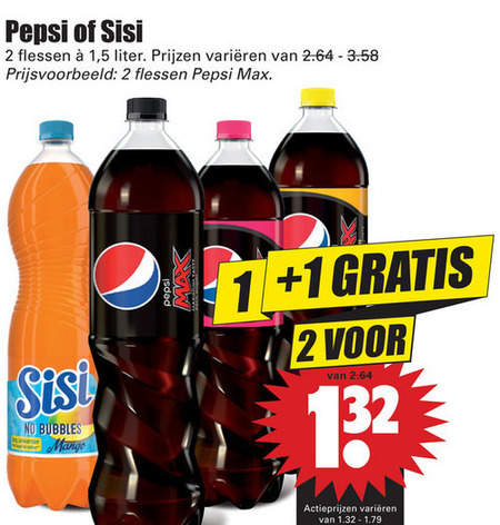 Sisi   cola, frisdrank folder aanbieding bij  Dirk - details