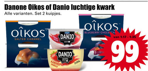 Danone Danio   kwark, vruchtenyoghurt folder aanbieding bij  Dirk - details