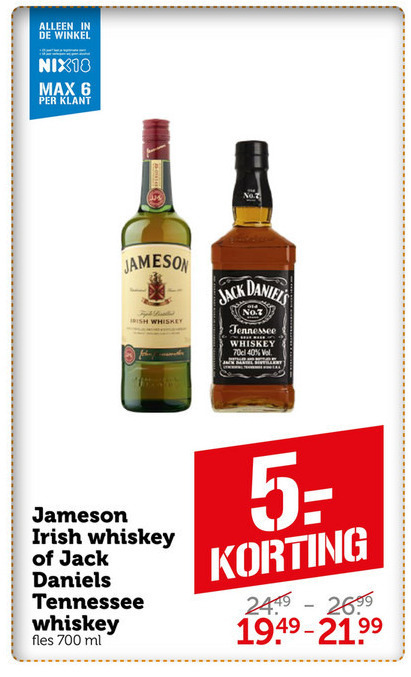 Jack Daniels   whisky folder aanbieding bij  Coop - details