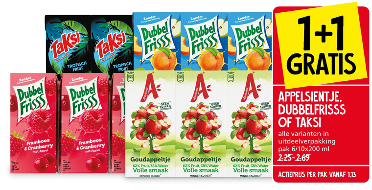 Appelsientje   fruitdrank folder aanbieding bij  Jan Linders - details