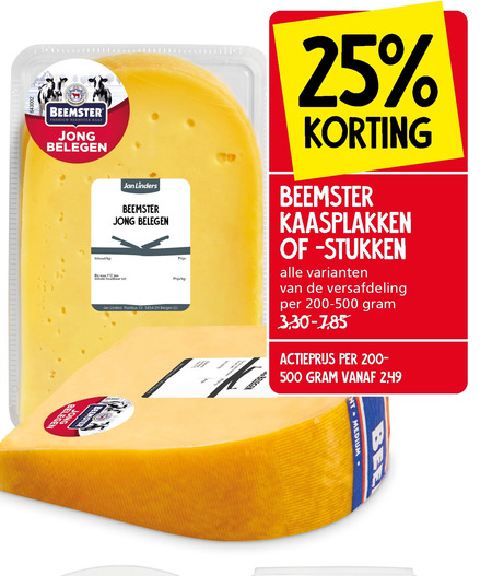 Beemster   kaasplakken, kaas folder aanbieding bij  Jan Linders - details