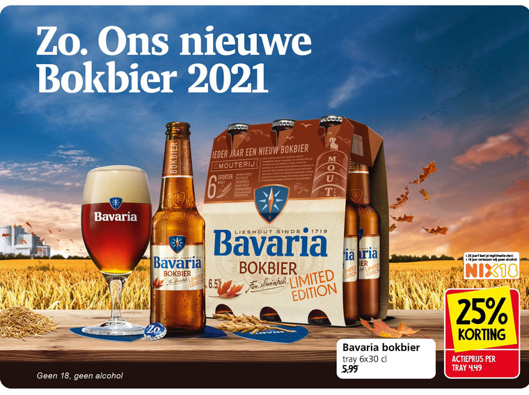 bokbier folder aanbieding bij Jan Linders -