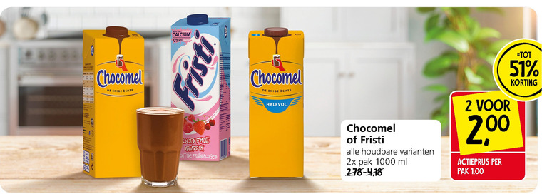 Chocomel   chocolademelk, drinkyoghurt folder aanbieding bij  Jan Linders - details