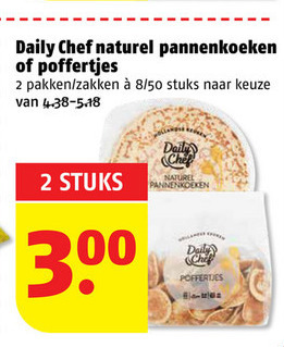 Daily Chef   poffertjes, pannenkoek folder aanbieding bij  Poiesz - details