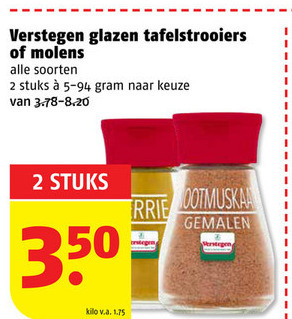 Verstegen   kruiden folder aanbieding bij  Poiesz - details