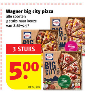 Wagner   diepvriespizza folder aanbieding bij  Poiesz - details