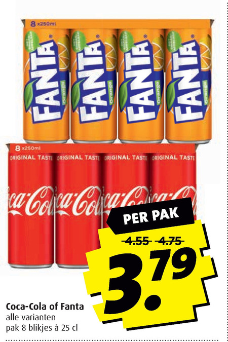 Fanta   frisdrank, cola folder aanbieding bij  Boni - details