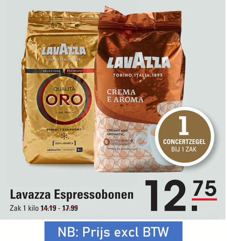 Lavazza   koffiebonen folder aanbieding bij  Sligro - details