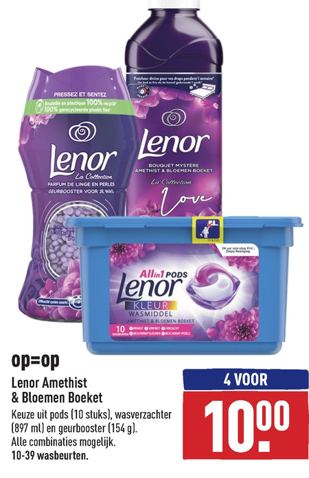 Lenor   wasverzachter, wasmiddel folder aanbieding bij  Aldi - details