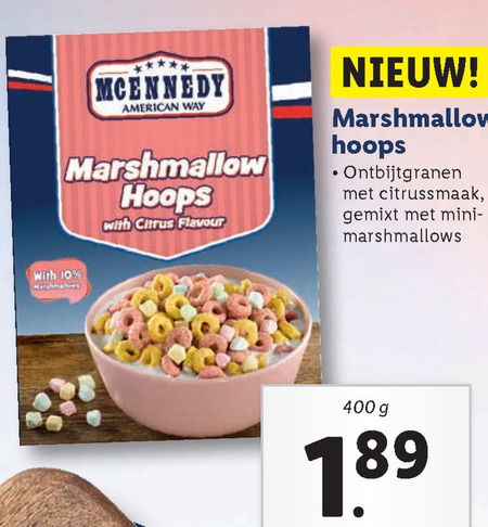 cereals, marshmallows folder aanbieding bij Lidl details