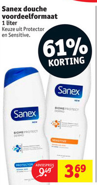 Sanex   douchegel folder aanbieding bij  Kruidvat - details