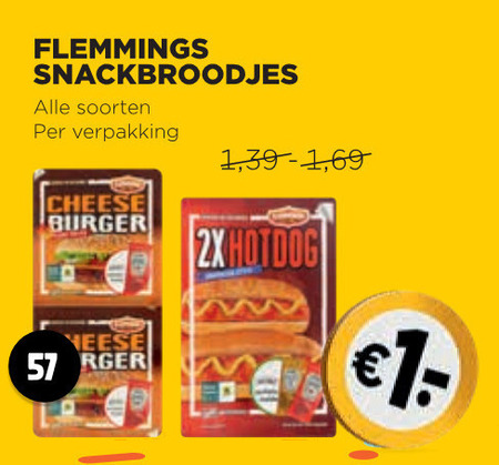 Flemmings   hamburger broodje folder aanbieding bij  Jumbo - details