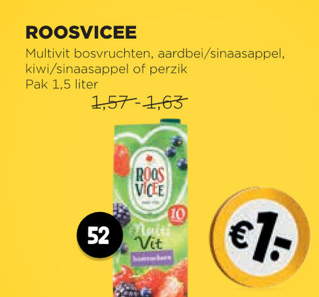 Roosvicee   fruitdrank folder aanbieding bij  Jumbo - details