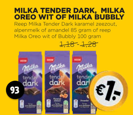 Milka   chocolade folder aanbieding bij  Jumbo - details