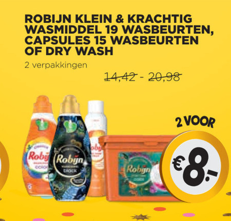 Robijn   wasmiddel folder aanbieding bij  Jumbo - details