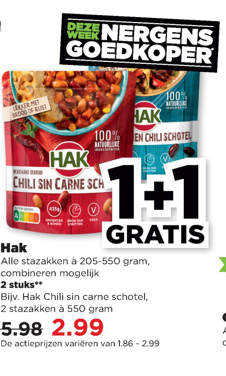 Hak   bonen folder aanbieding bij  Plus - details