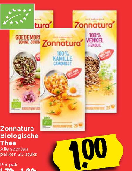 Zonnatura   thee folder aanbieding bij  Vomar - details