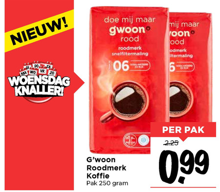 Gwoon   koffie folder aanbieding bij  Vomar - details