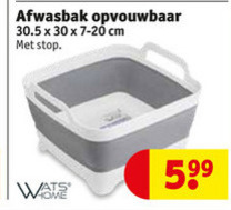 Watshome   afwasbak folder aanbieding bij  Kruidvat - details