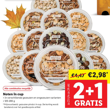 Alesto   noten, pistachenoten folder aanbieding bij  Lidl - details