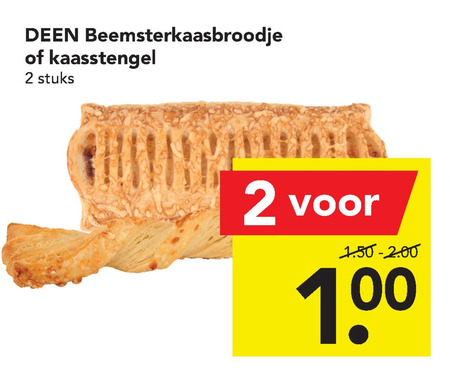 Beemster   kaasstengels, kaasbroodjes folder aanbieding bij  Deen - details