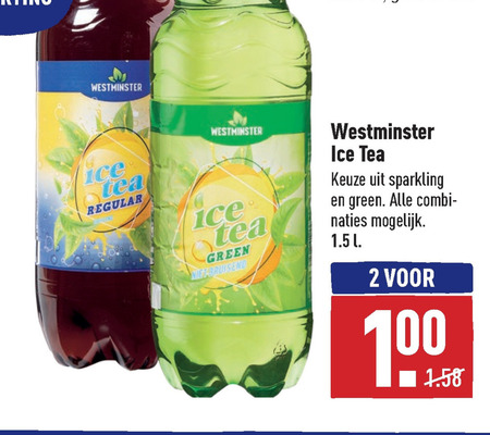 Westminster   ice tea folder aanbieding bij  Aldi - details