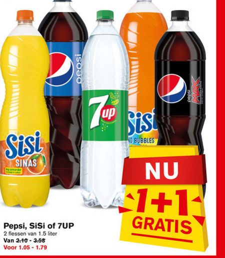 7-Up   frisdrank, cola folder aanbieding bij  Hoogvliet - details