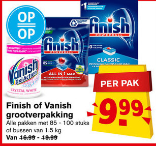 Vanish   vaatwasmiddel, vlekkenverwijderaar folder aanbieding bij  Hoogvliet - details