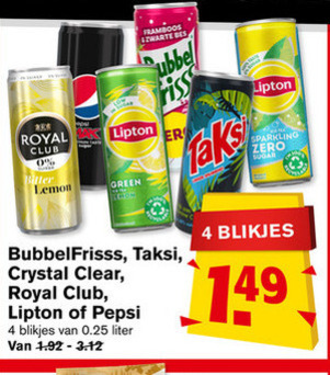 Crystal Clear   cola, ice tea folder aanbieding bij  Hoogvliet - details