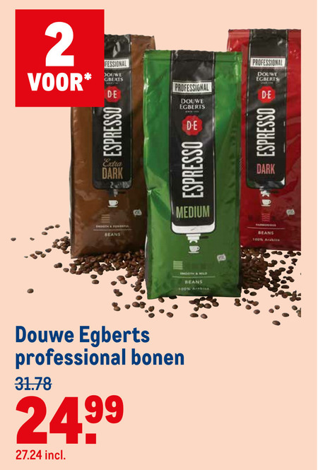 Douwe Egberts   koffiebonen folder aanbieding bij  Makro - details