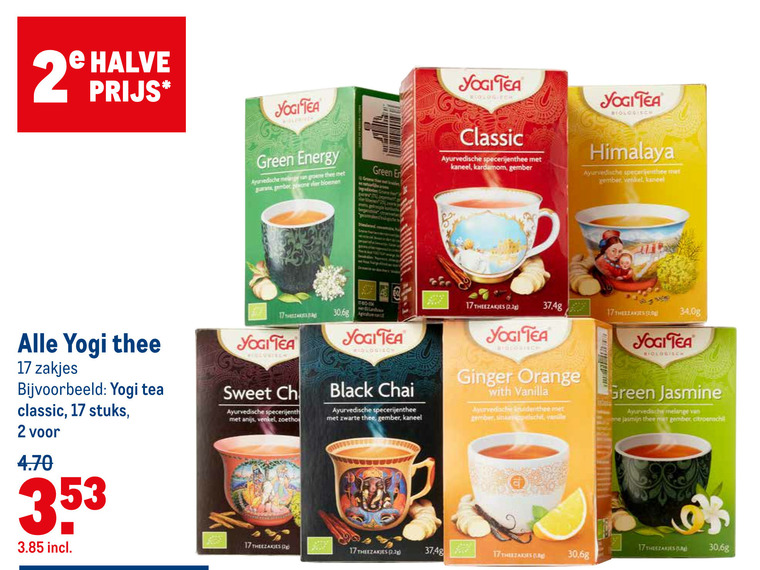 Yogi Tea   thee folder aanbieding bij  Makro - details