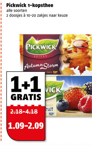 Pickwick   thee folder aanbieding bij  Poiesz - details