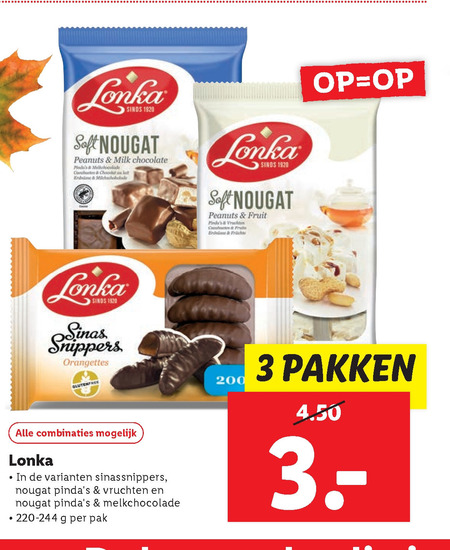 Lonka   chocolade, noga folder aanbieding bij  Lidl - details