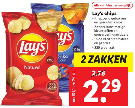 Lays   chips folder aanbieding bij  Lidl - details