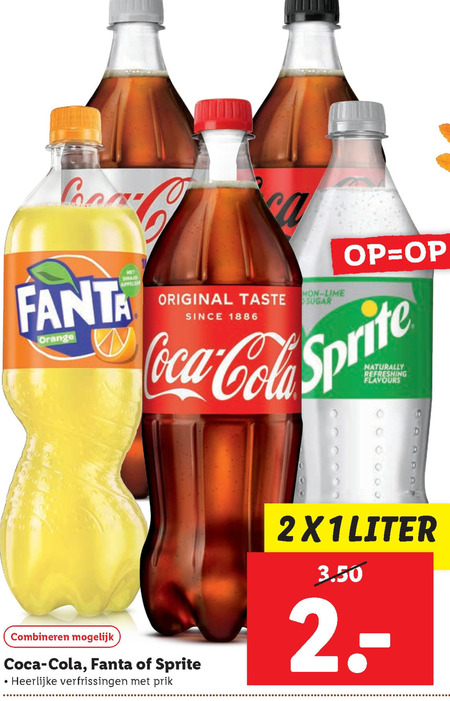 Fanta   frisdrank, cola folder aanbieding bij  Lidl - details