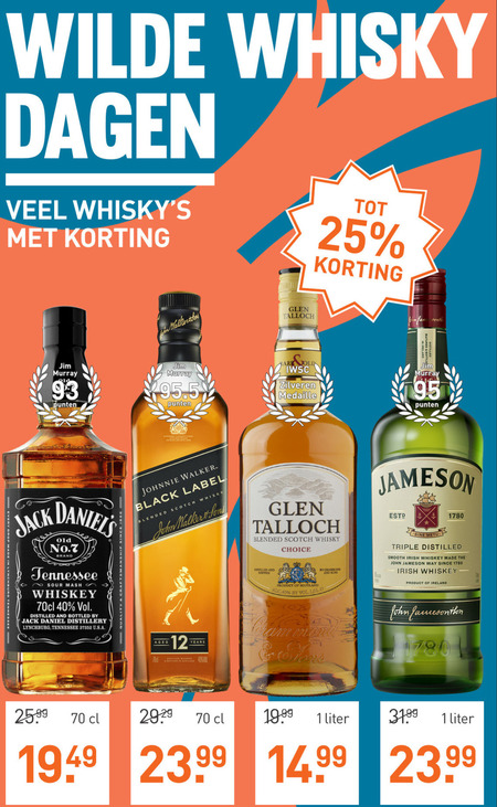 Jack Daniels   whisky folder aanbieding bij  Gall & Gall - details