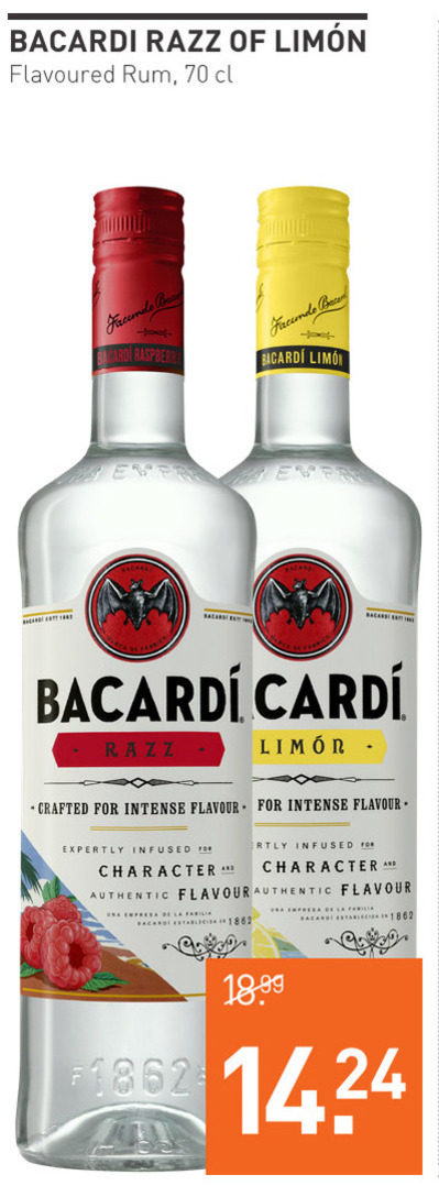 Bacardi   rum folder aanbieding bij  Gall & Gall - details