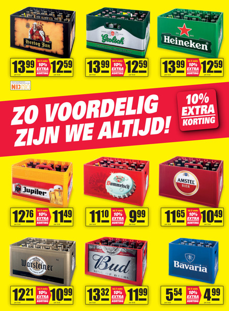 Bud   krat bier folder aanbieding bij  Nettorama - details