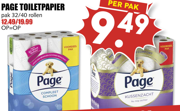 Page   toiletpapier folder aanbieding bij  MCD Supermarkt Basis - details