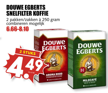 Douwe Egberts   koffie folder aanbieding bij  MCD Supermarkt Basis - details