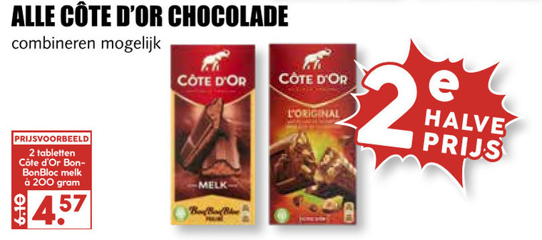 Cote D Or   chocolade folder aanbieding bij  MCD Supermarkt Basis - details